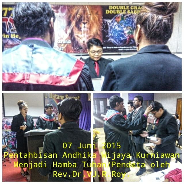 Pentahbisan Andhika W Kurniawan menjadi hamba Tuhan
